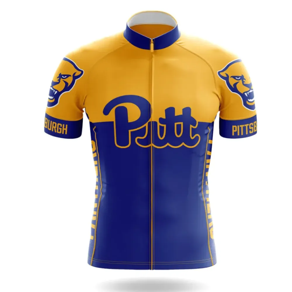 Pittsburgh Cycling Jersey University Navy/Yellow/Gold