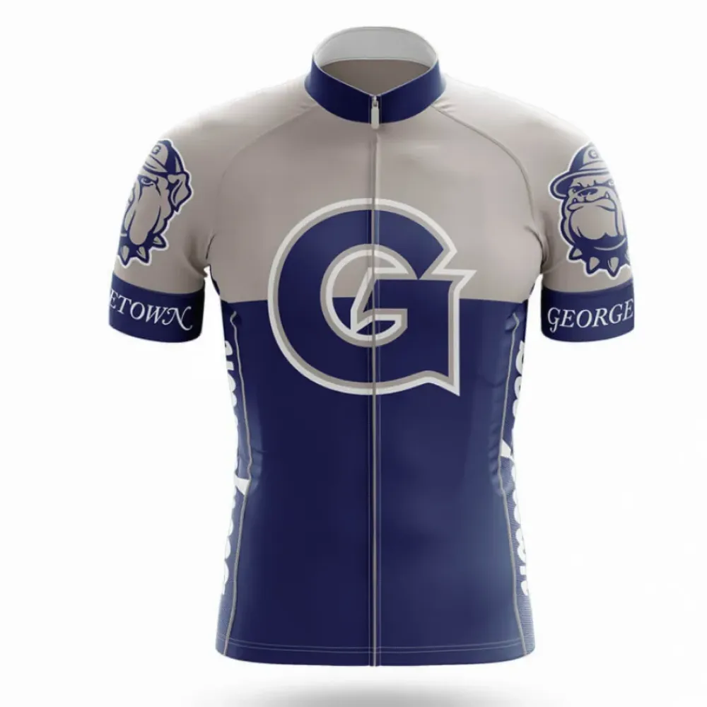 Georgetown University Cycling Jersey Ver.2 Navy/Grey/White