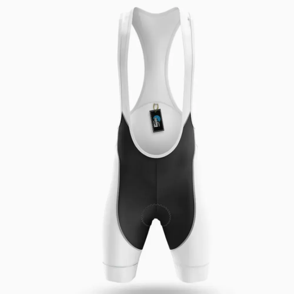 Cycling Bibs Comfortable White/Black/Grey