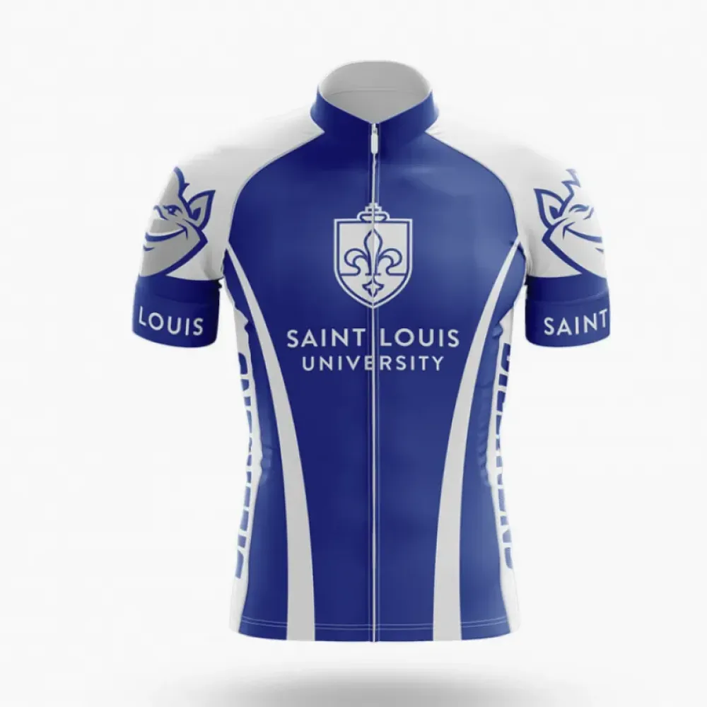 Saint Louis University Cycling Jersey Blue/White/Grey