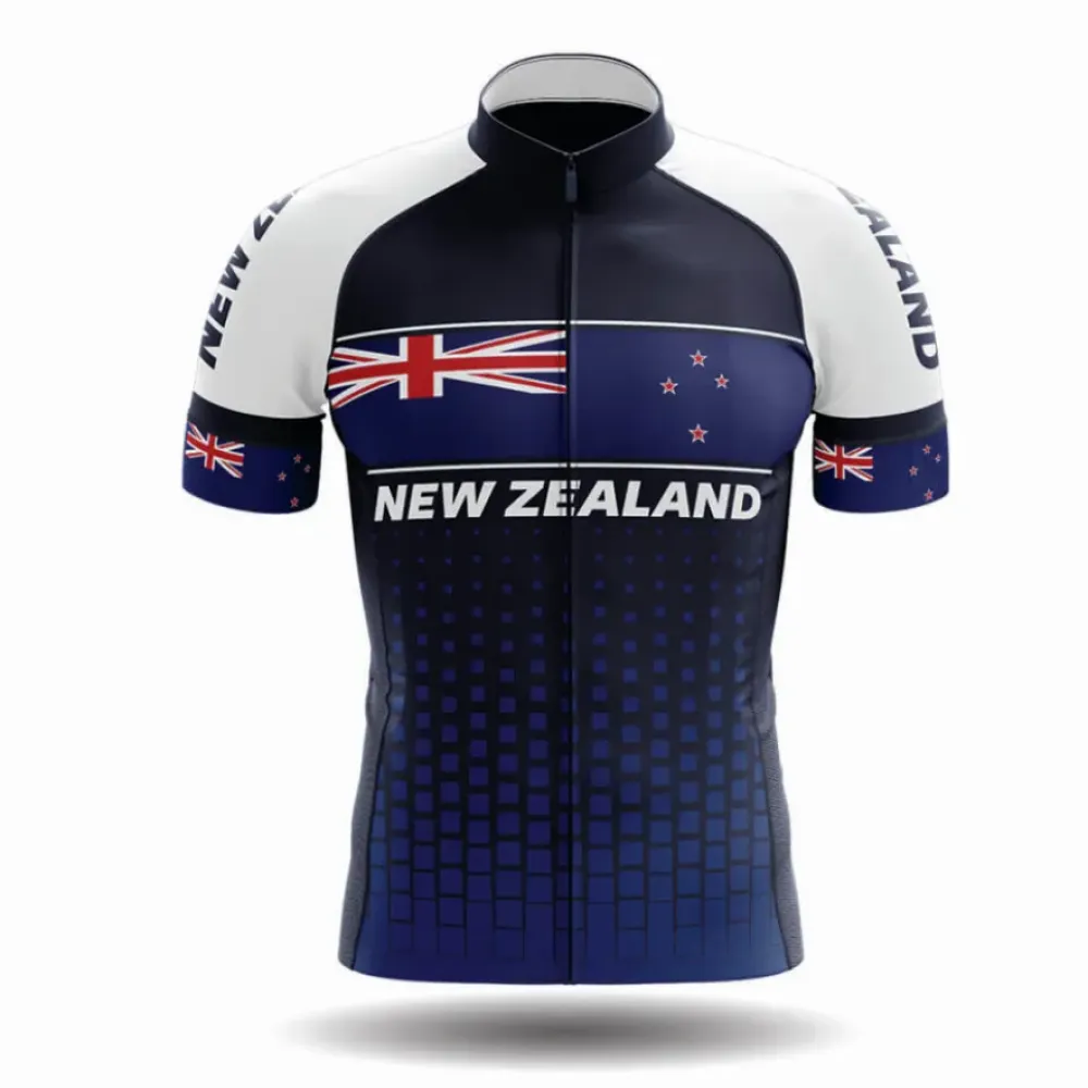 New Zealand S1 Cycling Jersey Navy/White/Blue