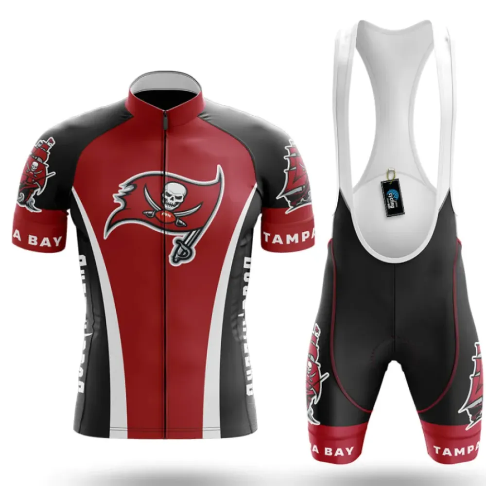 Buccaneers Cycling Kit Full Set Red/Black/White
