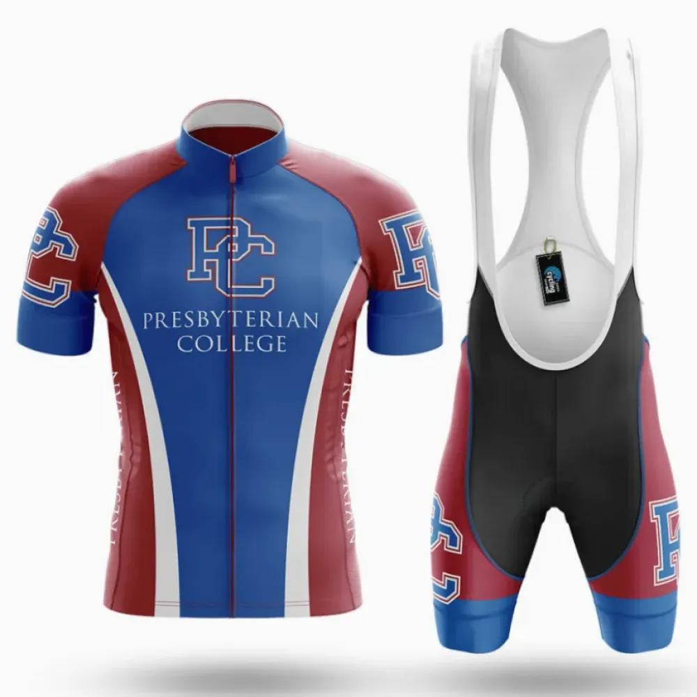 Presbyterian College Cycling Kit Full Set Blue/Red/White