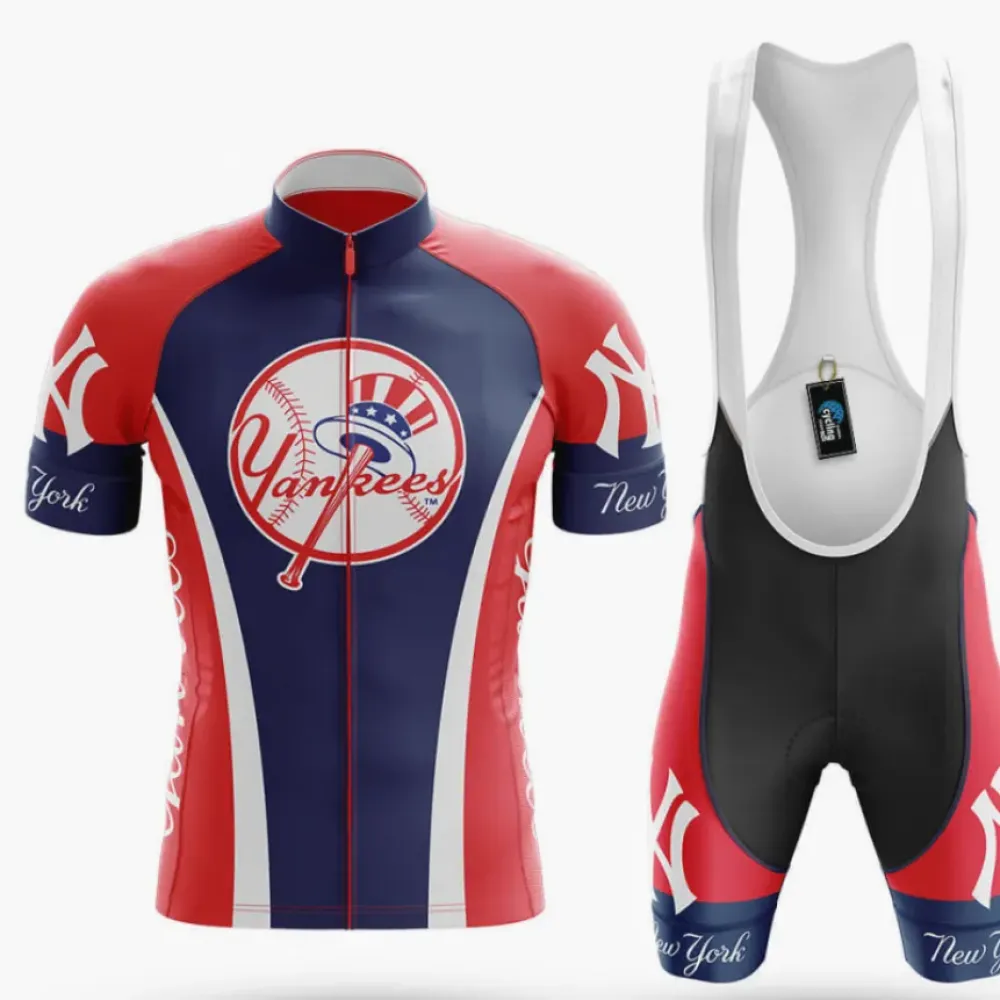New York Yankees Cycling Kit Full Set Navy/Red/White