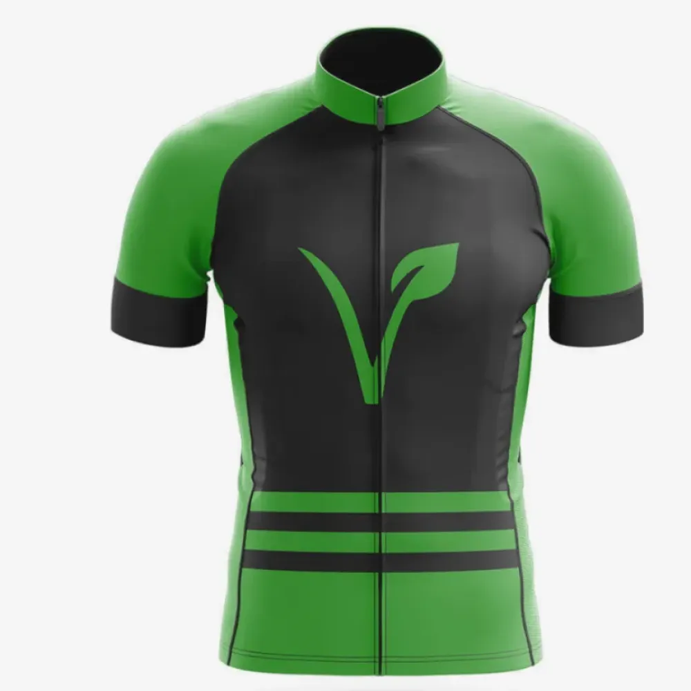 Vegan Jersey Eco-Friendly Green/Black/Green