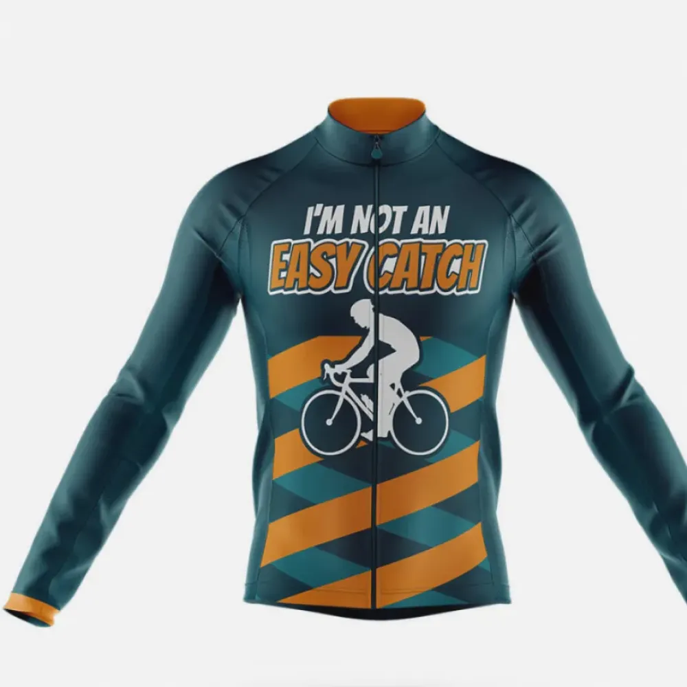 Cycling Jersey Easy Catch Teal/Brown/Orange