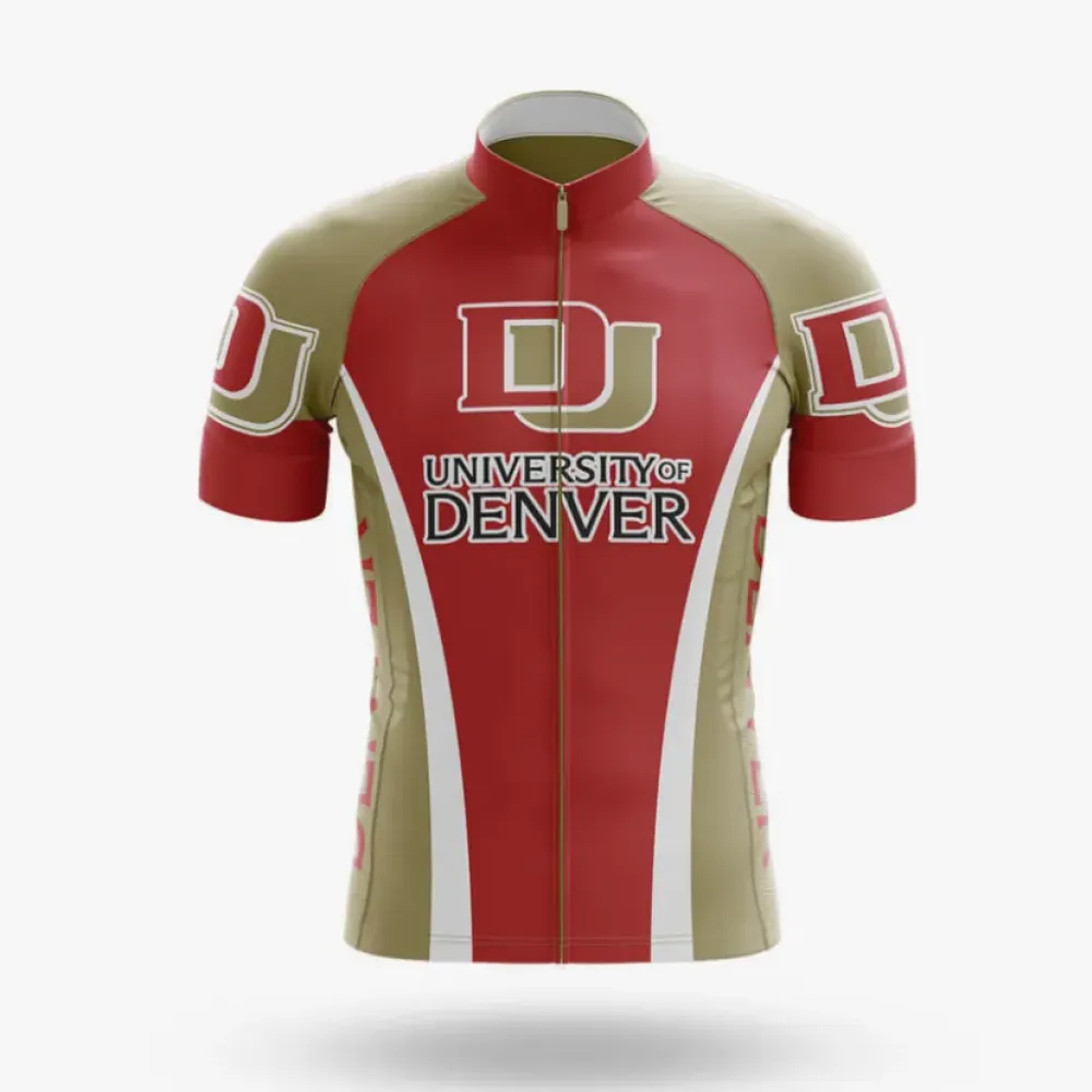 University of Denver Cycling Jersey Premium Red/Gold/White