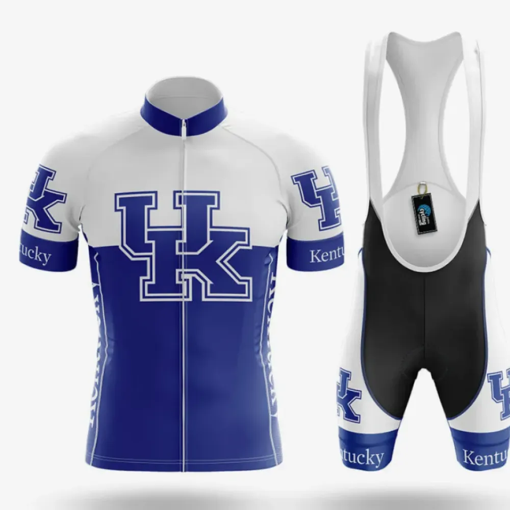 Kentucky Wildcats Cycling Kit Full Set Ver.2 Blue/White/Black