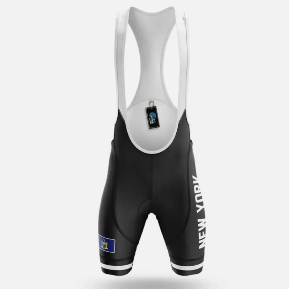 New York S4 Cycling Bibs Black/White/Grey
