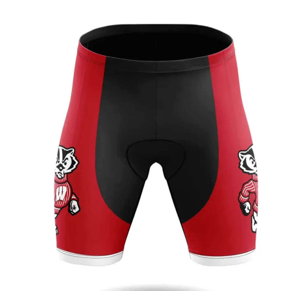 Wisconsin Badgers Women's Cycling Shorts Red/Black/White