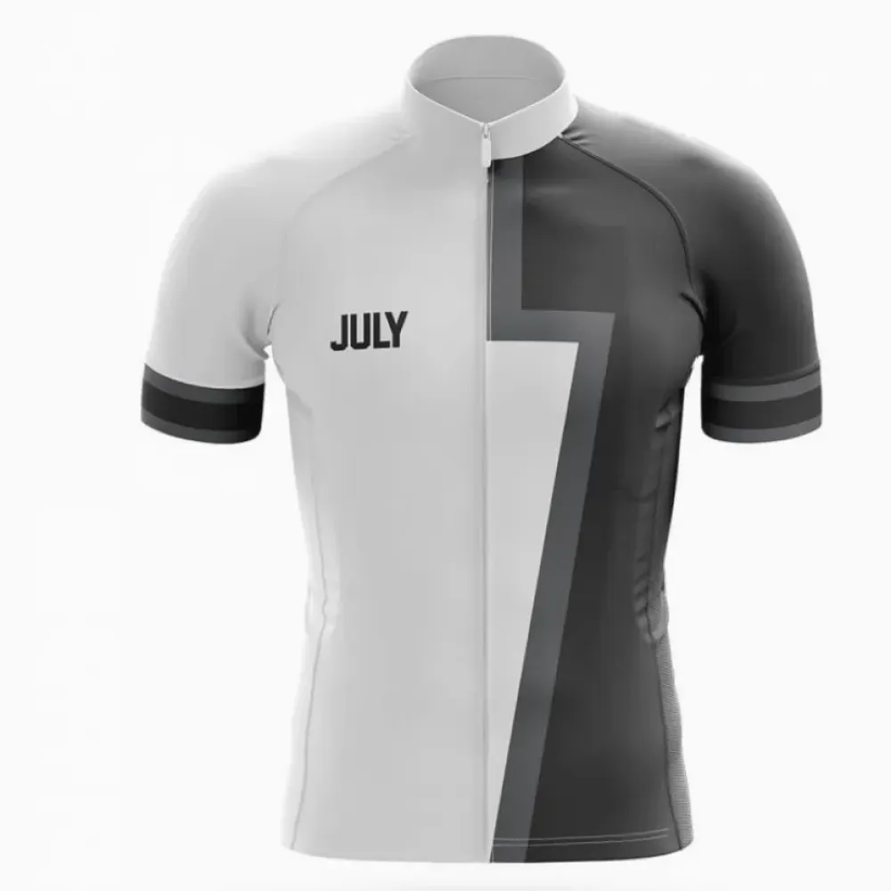 July Cycling Jersey Modern Black/White/Grey