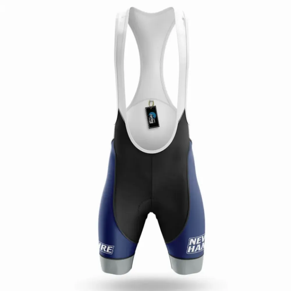 New Hampshire Wildcats Cycling Bibs Comfortable Navy/White/Grey