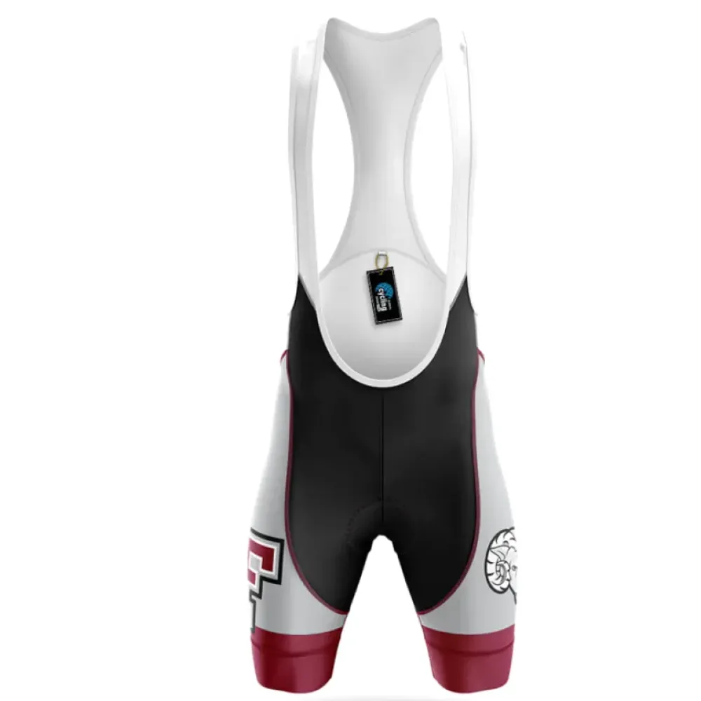 Fordham University Cycling Bibs Comfortable White/Purple/Black