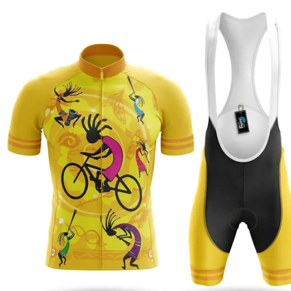 Cycling Kit Kokopelli Yellow/Purple/Black