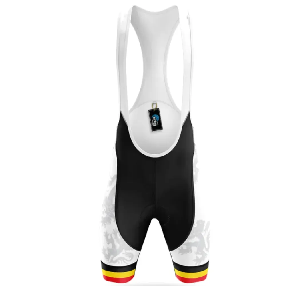 Cycling Bibs Vlaanderen White/Black/Yellow