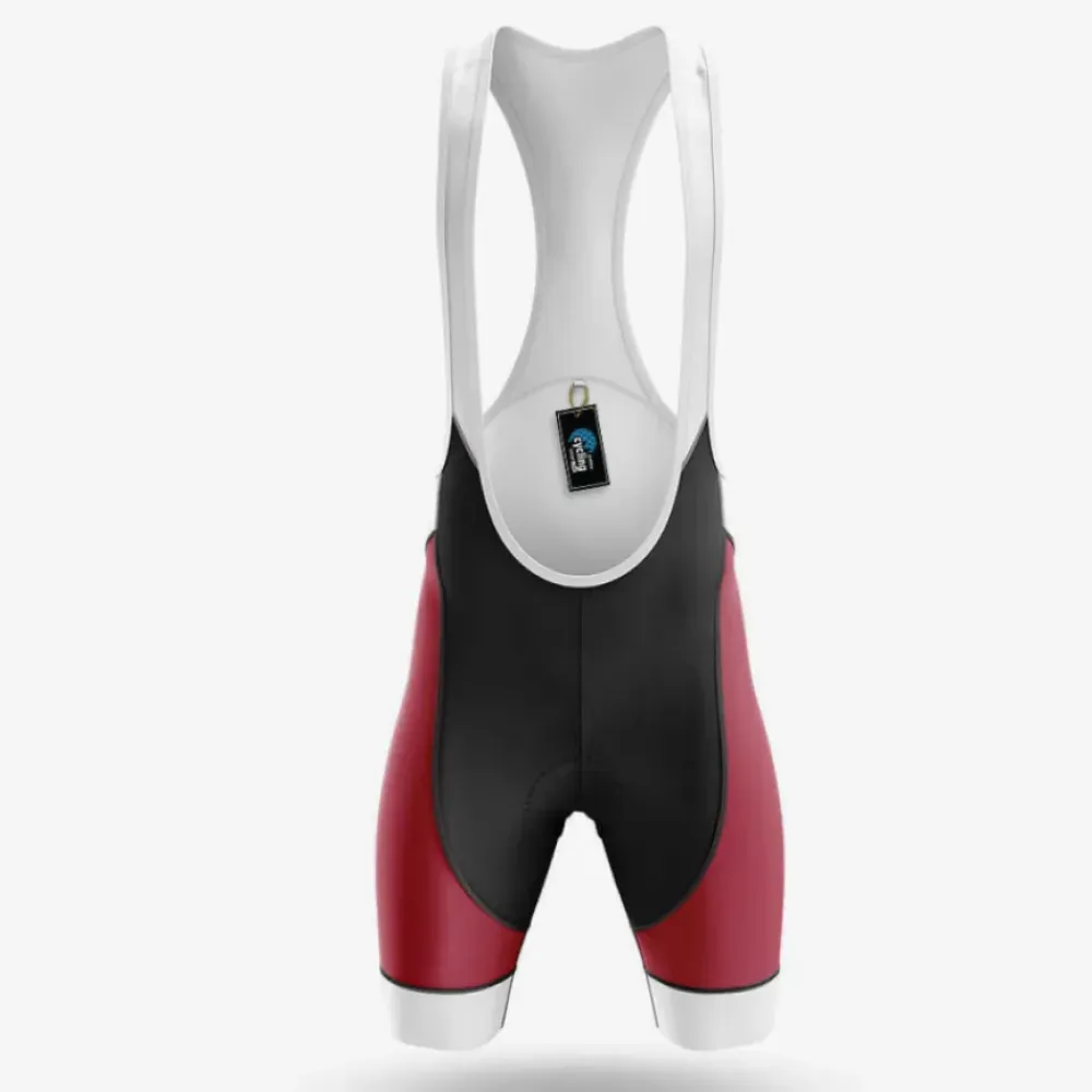 Cycling Bibs Comfortable Red/Black/White