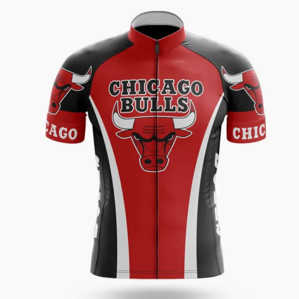 Chicago Bulls Cycling Jersey Red/Black/White