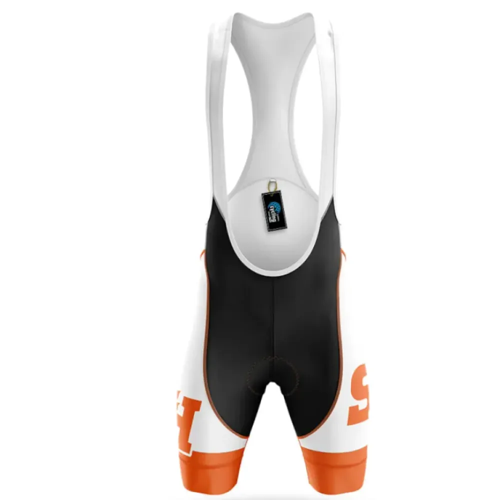 Sam Houston State University Cycling Bibs Comfortable White/Orange/Black