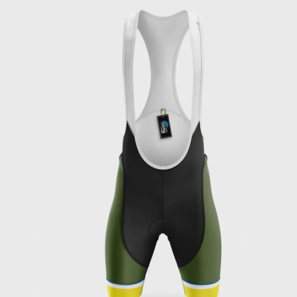 Cycling Bibs Comfortable Yellow/Black/Green