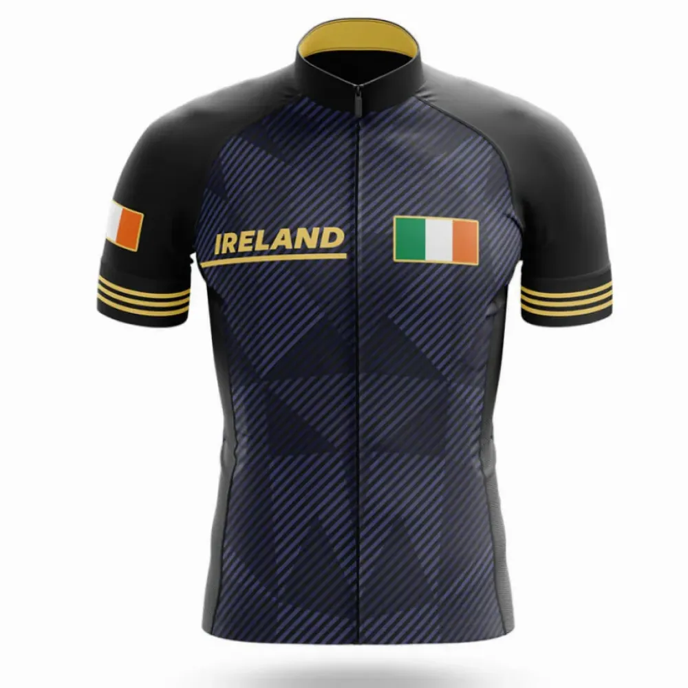 Ireland S2 Cycling Jersey Black/Gold/Blue