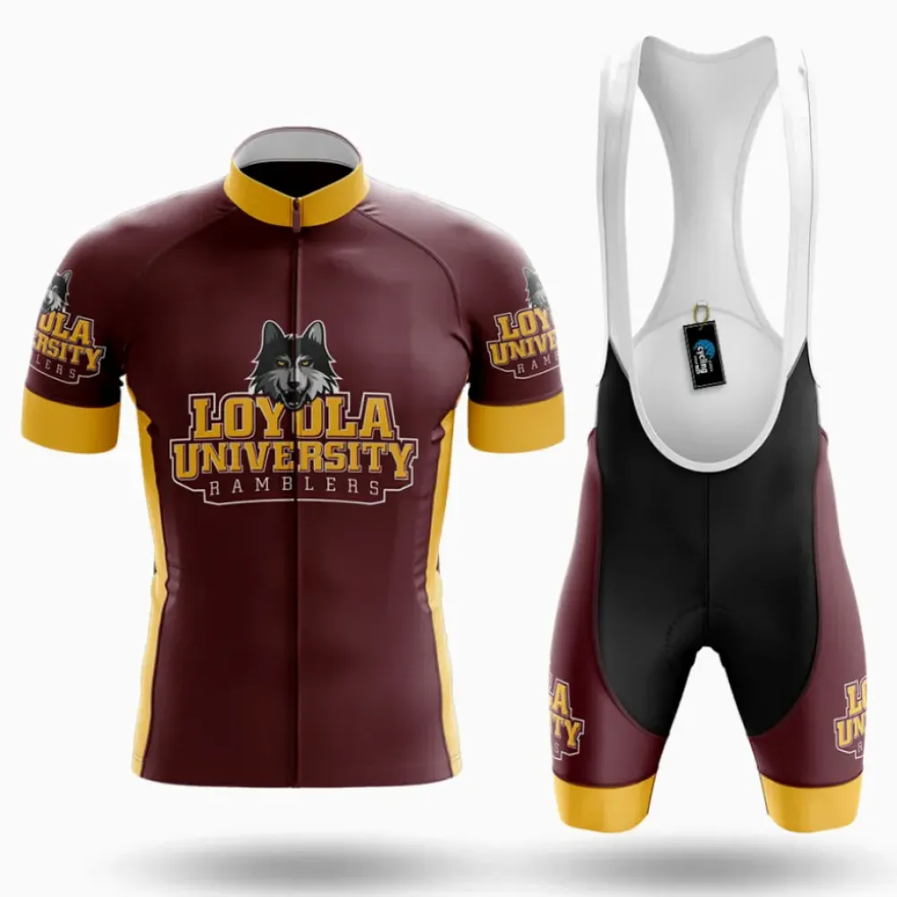 Loyola Chicago Cycling Kit Full Set Maroon/Gold/White