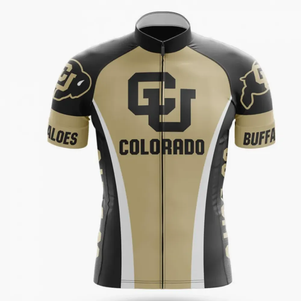 Colorado Buffaloes Cycling Jersey Gold/Black/Silver