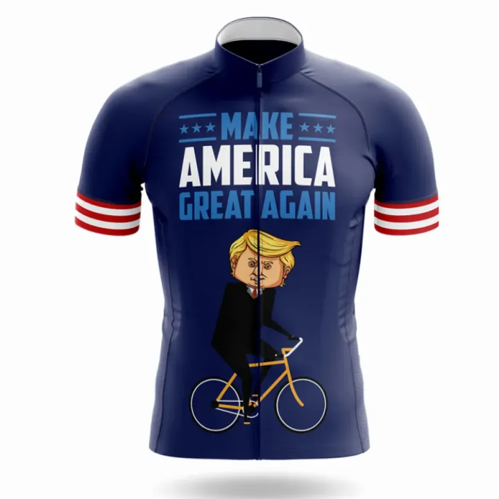 Cycling Jersey Make America Great Again Navy/Red/White