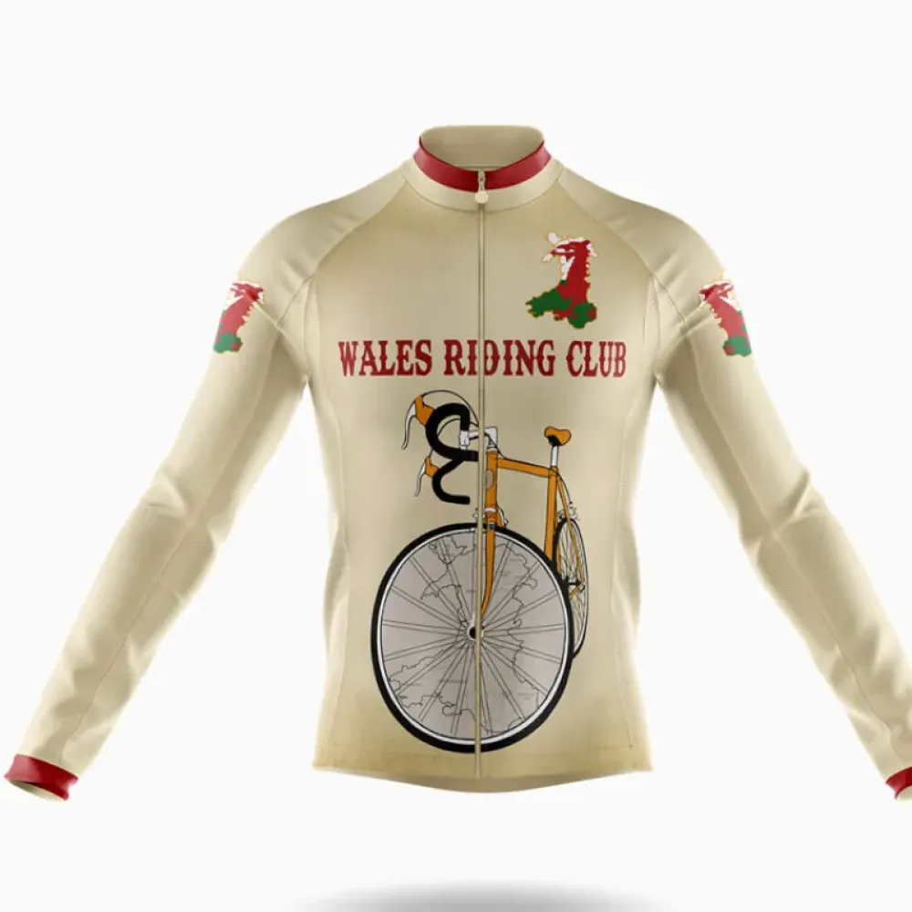 Wales Riding Club Long Sleeve Cream/Gold/Red