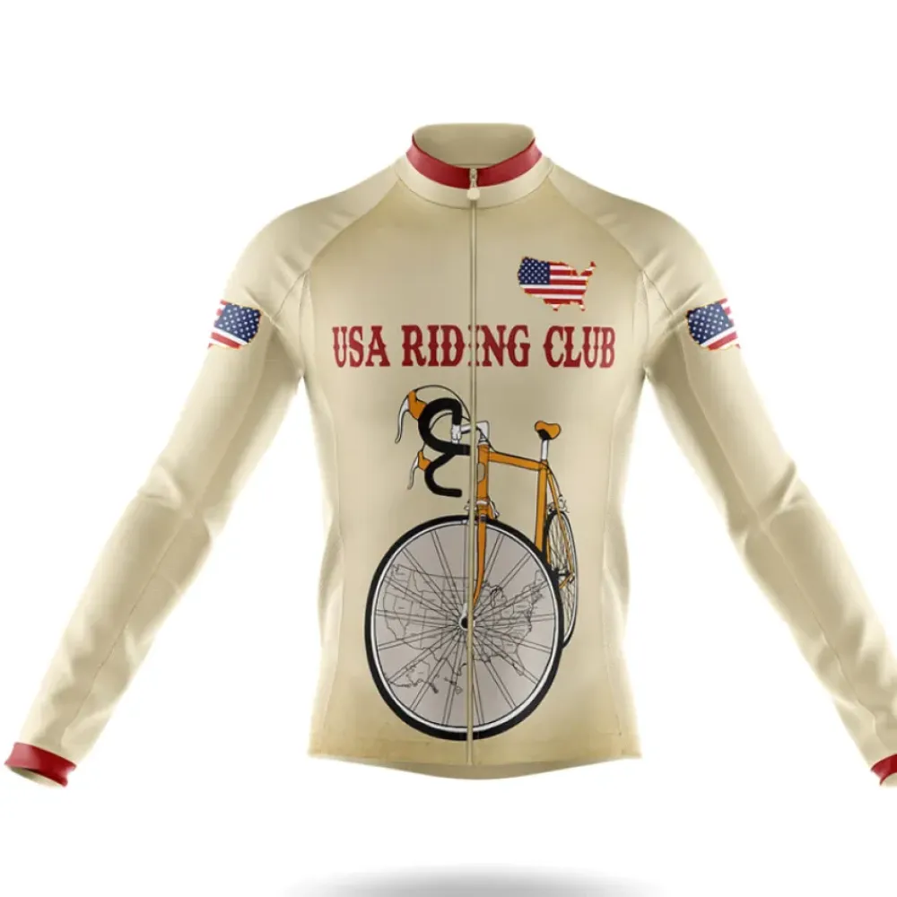 USA Riding Club Vintage Style Cream/Red/Blue
