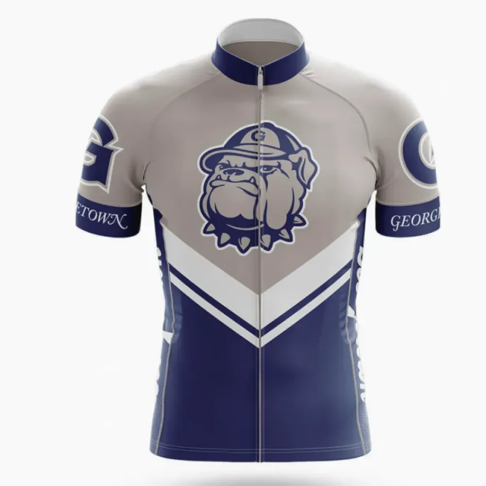Georgetown University Cycling Jersey Ver.3 Bulldog Navy/Grey/White