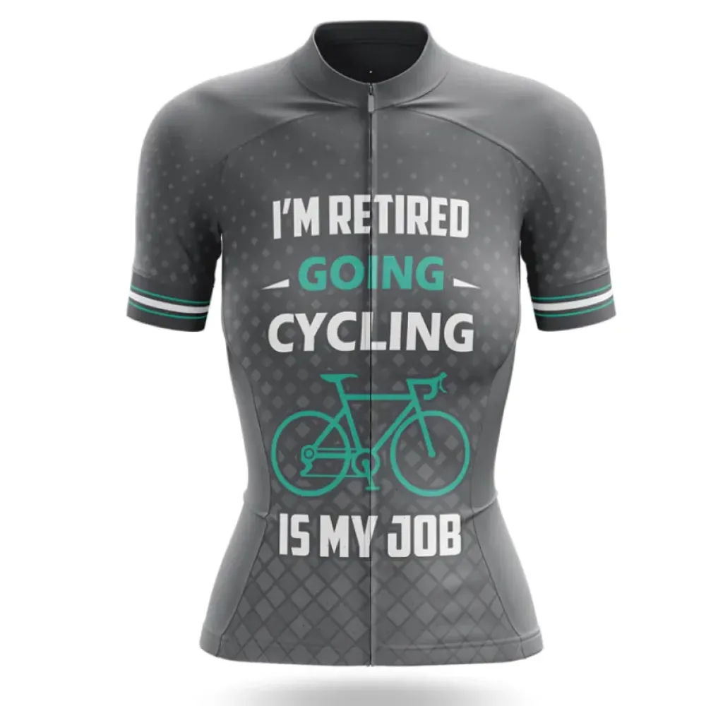 Cycling Is My Job V4 Retired Gray/Teal/White