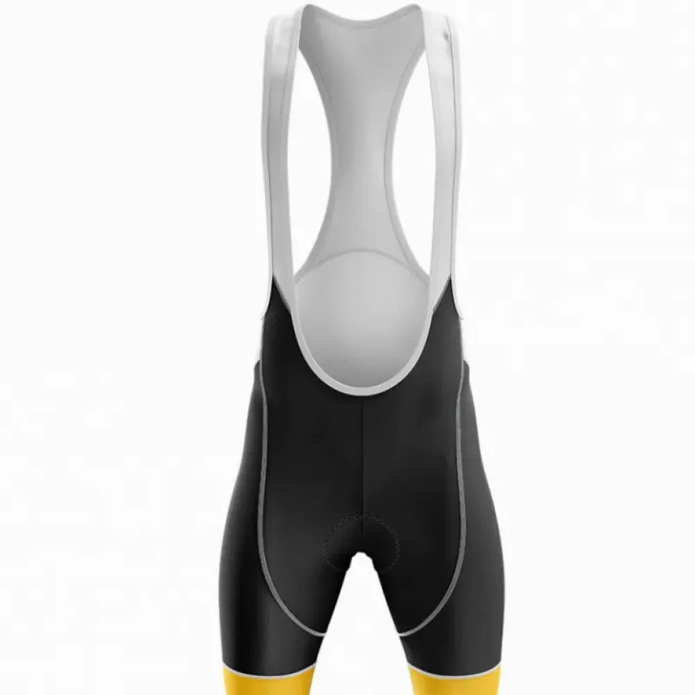 Team Cycling Bibs Breathable Yellow/Black/White