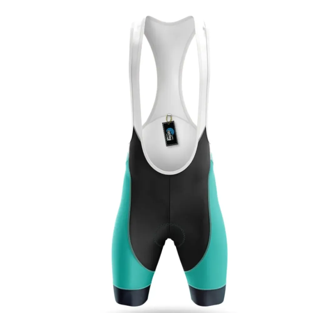 Cycling Bibs Comfortable Teal/Black/White
