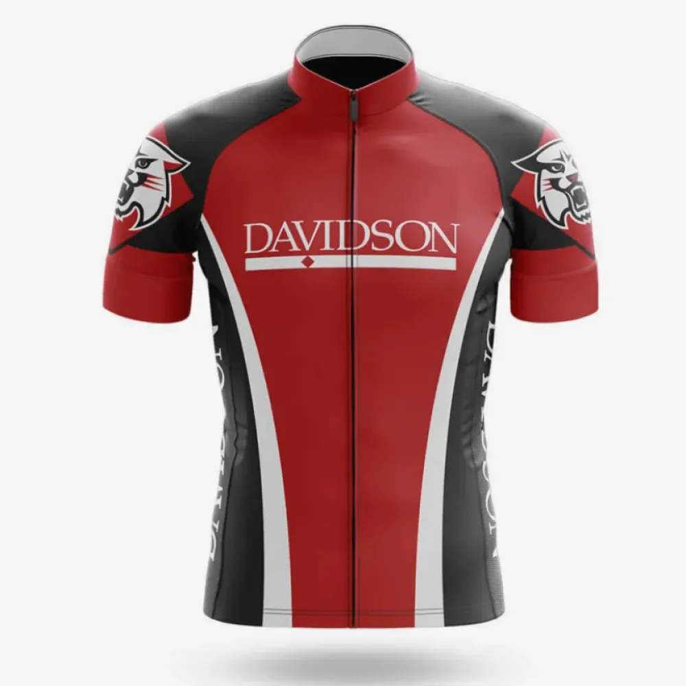 Davidson College Cycling Jersey Dynamic Red/Black/White