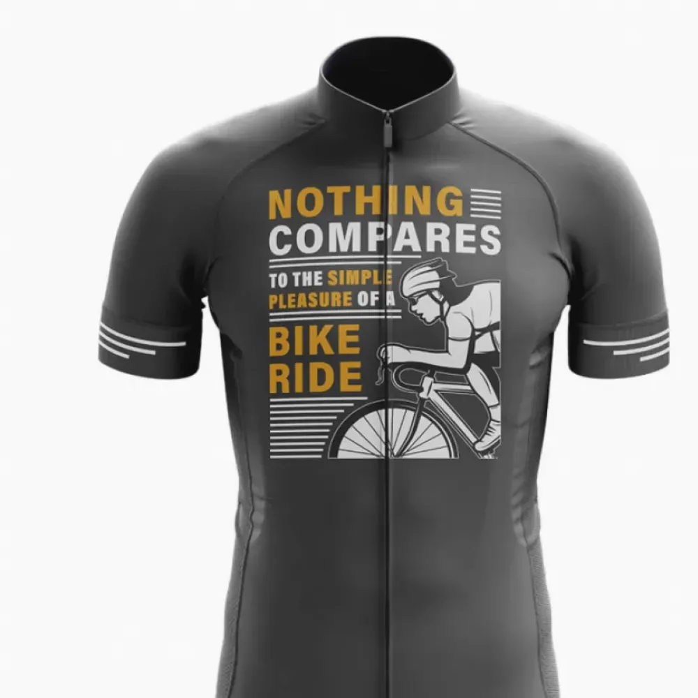 Cycling Jersey Nothing Compares Black/Gold/White