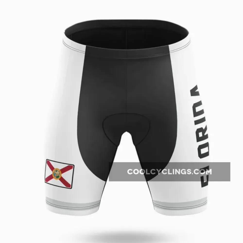Florida S4 Cycling Shorts White/Black/Red