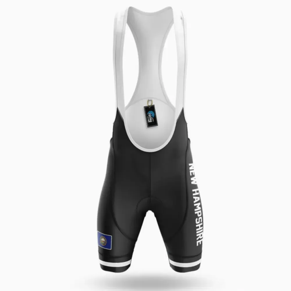New Hampshire S4 Black Cycling Bibs Comfortable White/Black/Grey