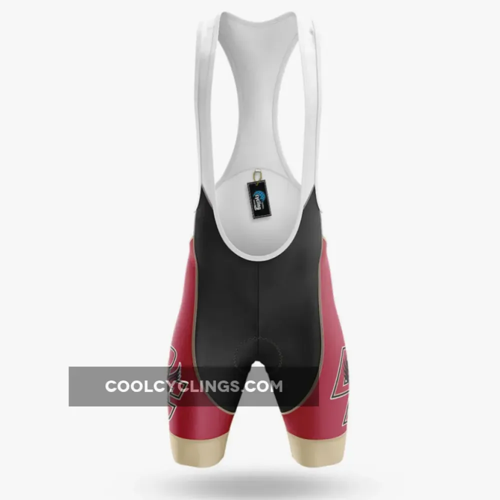 Boston College USA Cycling Bibs Comfortable Black/Burgundy/Gold