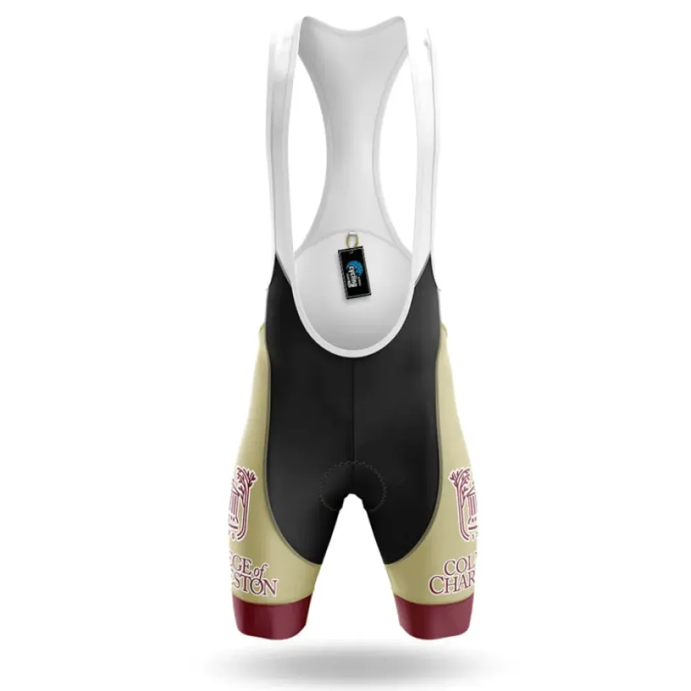 College of Charleston Cycling Bibs Ver.2 Comfortable Black/Gold/White