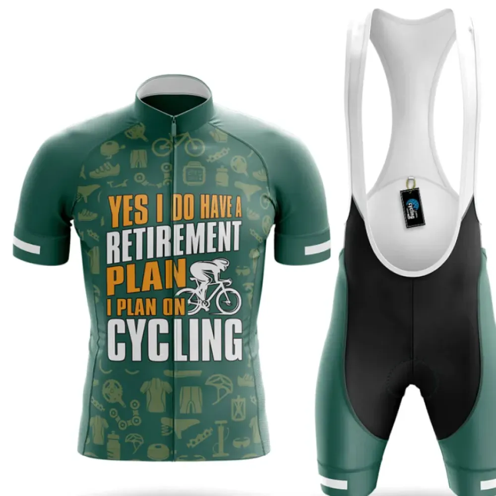 Cycling Kit Retirement Plan Retirement Green/White/Black