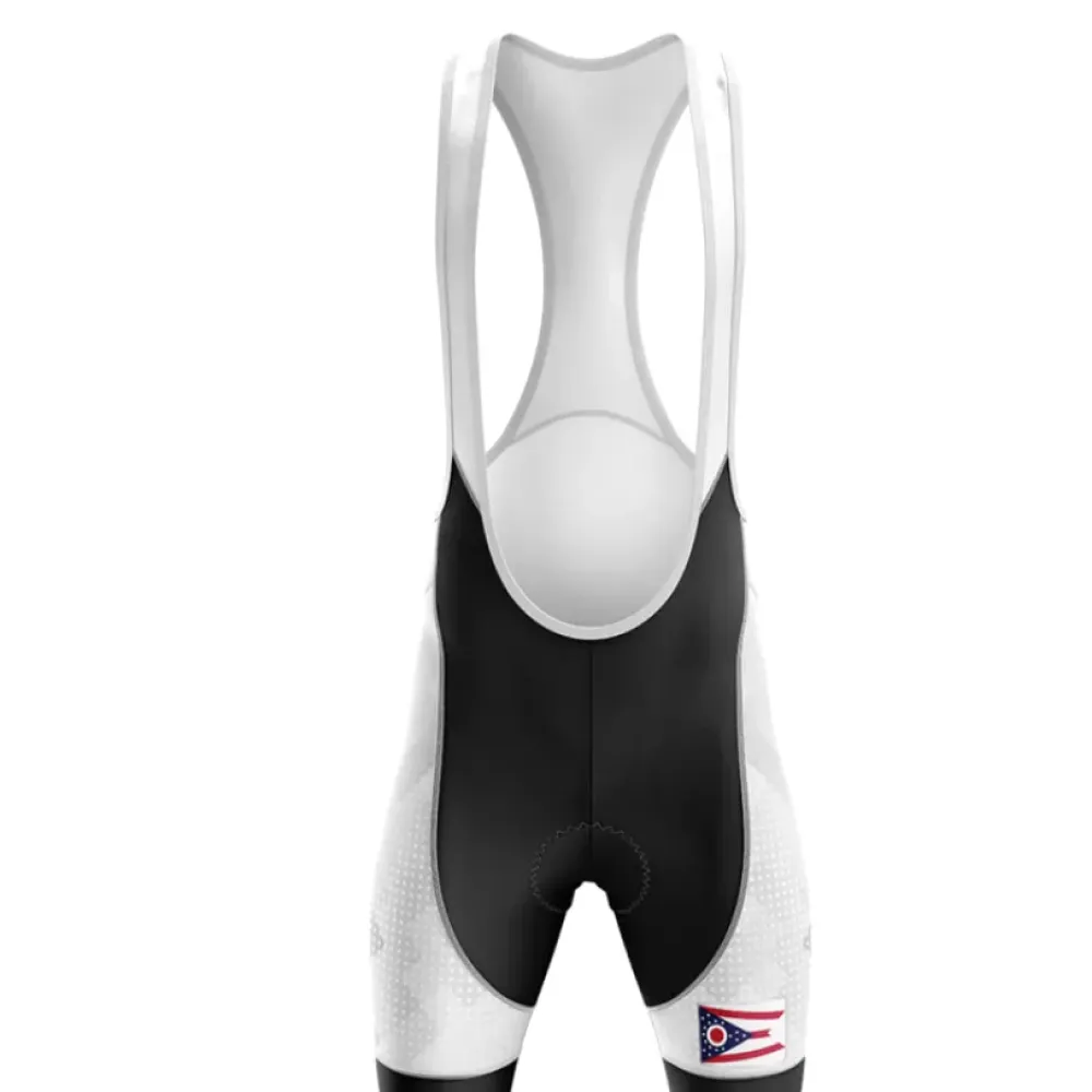 Ohio Cycling Bibs Ver.2 Breathable White/Black/Red