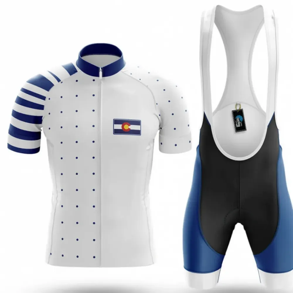 Colorado S20 Cycling Kit Full Set White/Blue/Black