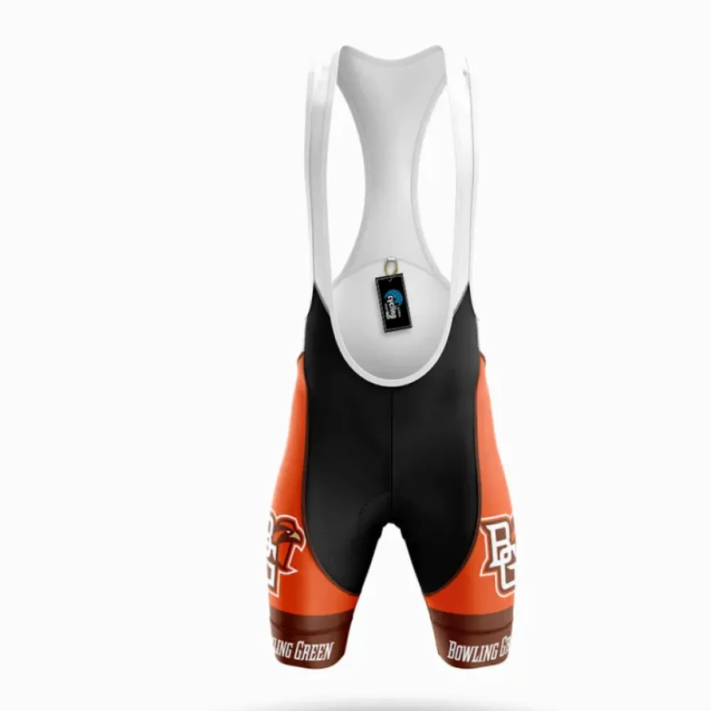 Bowling Green State University Cycling Bibs Breathable Black/Orange/White