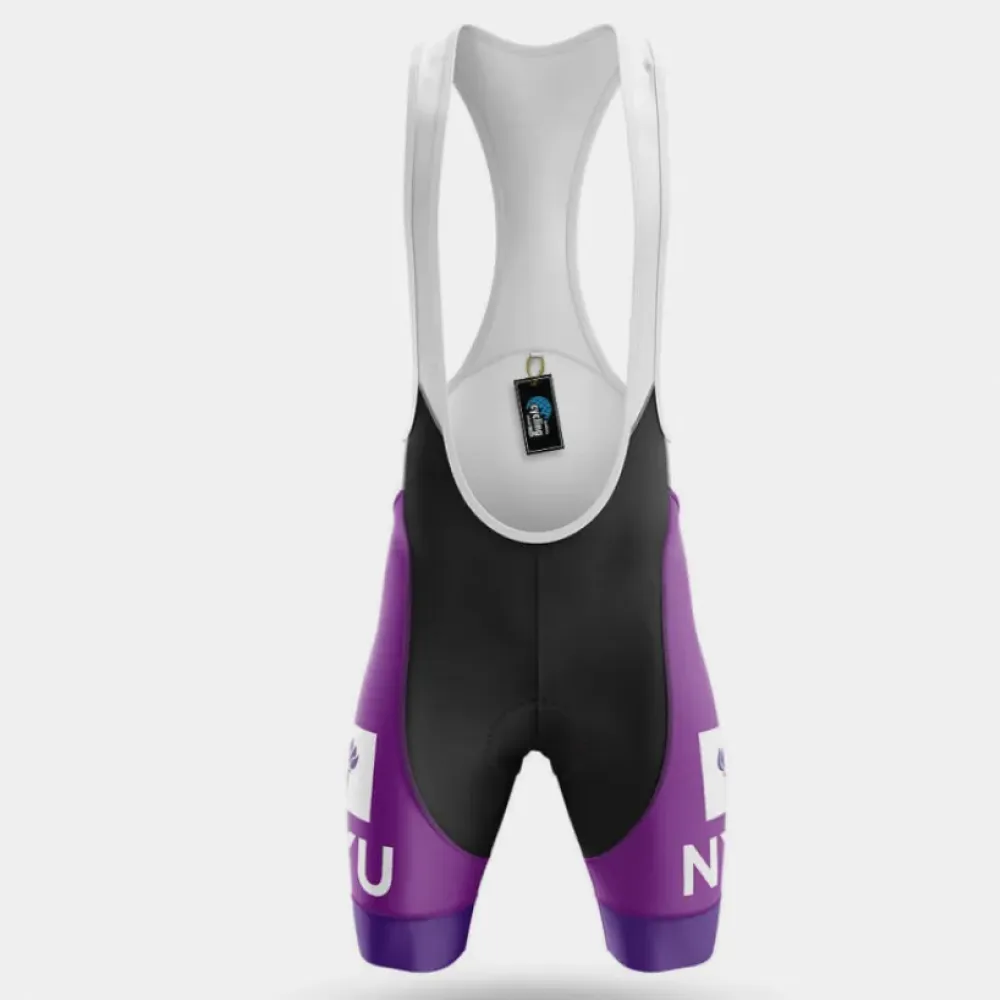 New York University Cycling Bibs Ver.2 Comfortable Purple/Black/White