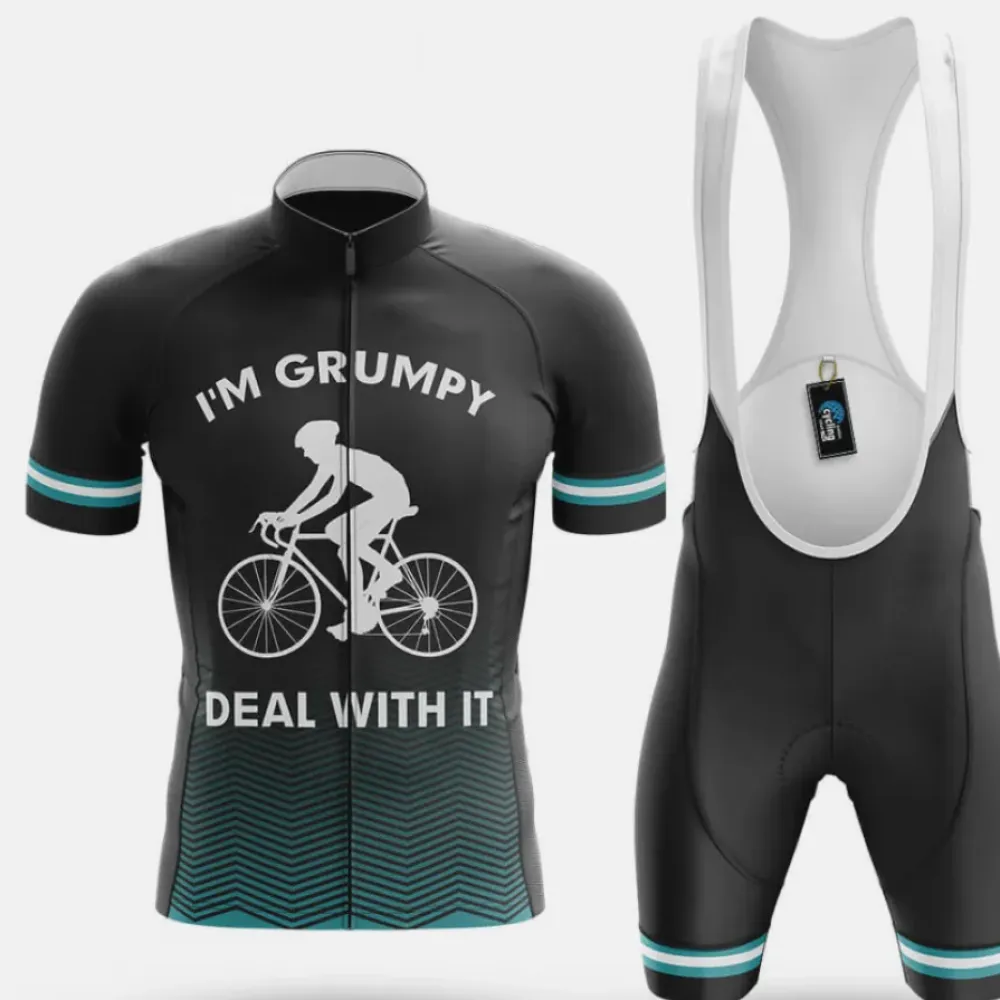Cycling Kit I'm Grumpy Black/Teal/White