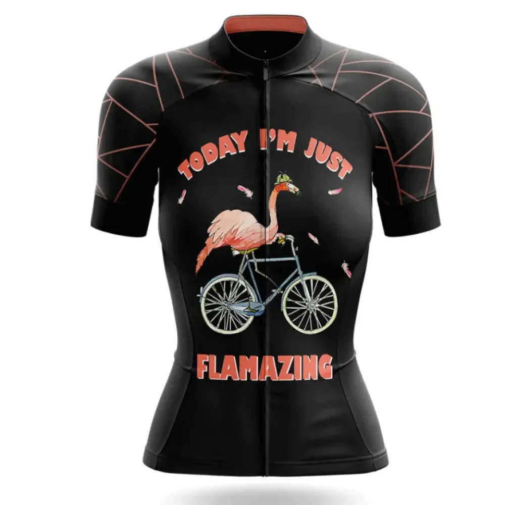 Flamazing Women's Cycling Jersey Unique Black/Pink/White