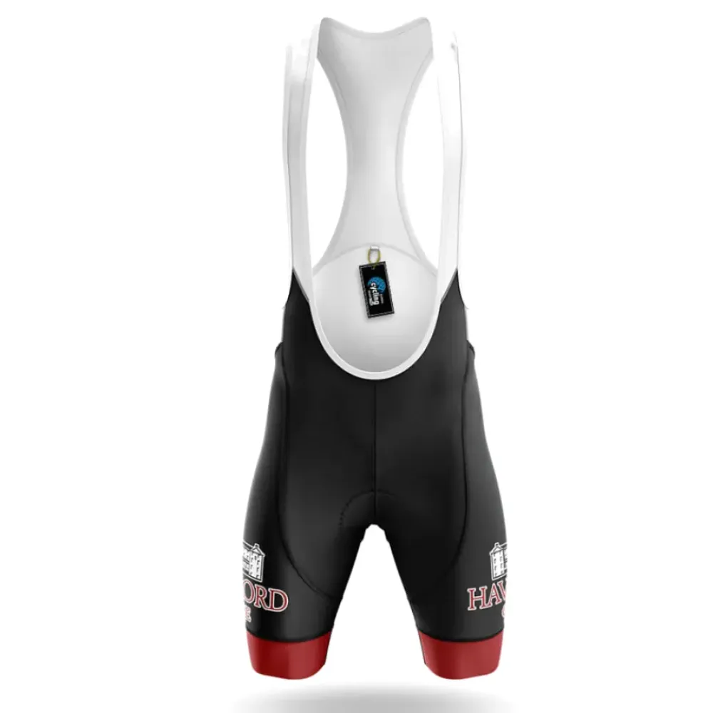 Haverford College Cycling Bibs Ver.2 Comfortable Black/Red/White