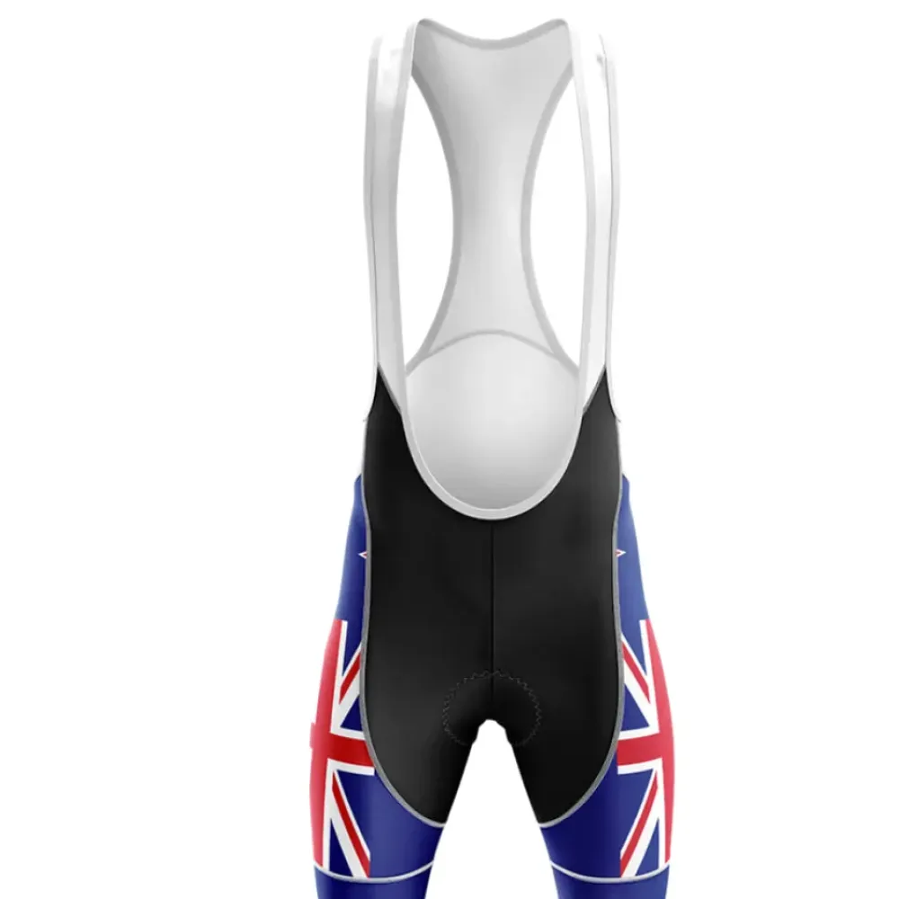 New Zealand V4 Cycling Bibs Union Jack Blue/Red/White