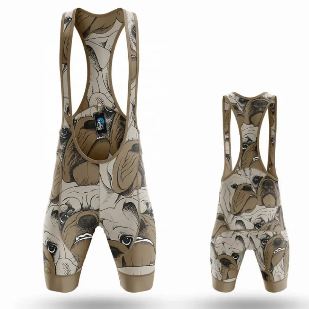 Bulldog Women's Cycling Kit Cycling Bibs Tan/Beige/Brown