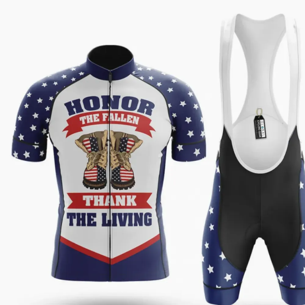 Cycling Kit Honor The Fallen American Pride Navy/Red/White
